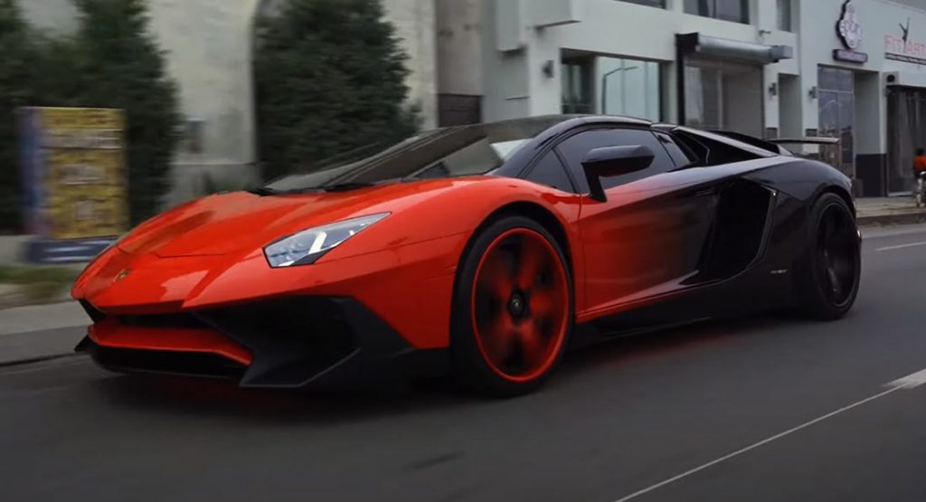  Widebody Lamborghini Huracan And Chris Brown’s Aventador SV Taken To New Heights