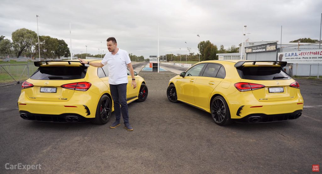  Mercedes-AMG A 35 And A 45 S Battle It Out On The Drag Strip