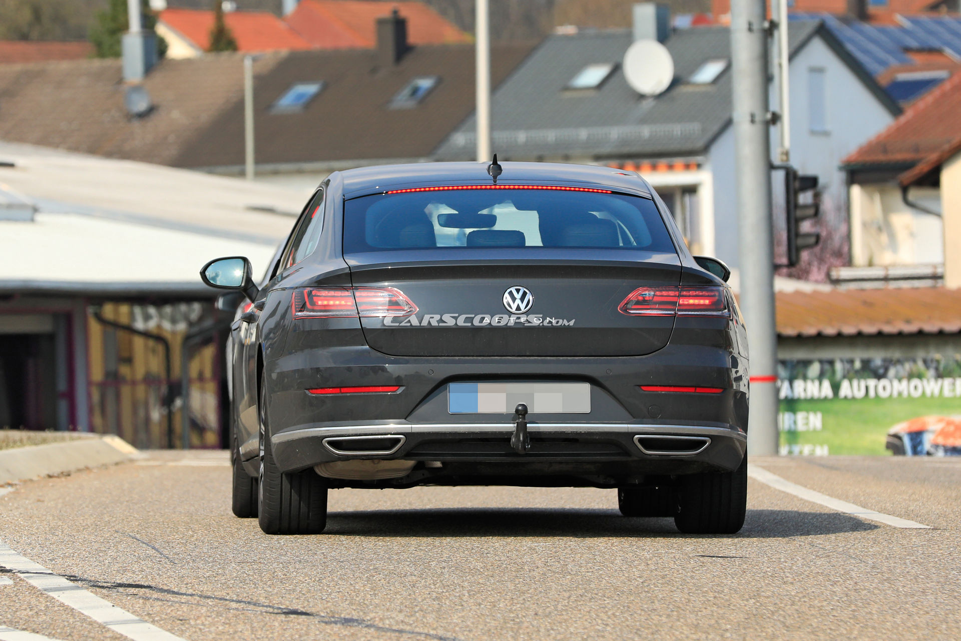 2021 Volkswagen Arteon Facelift Scooped Without Camouflage