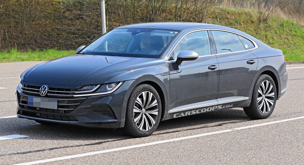  2021 Volkswagen Arteon Facelift Scooped Without Camouflage