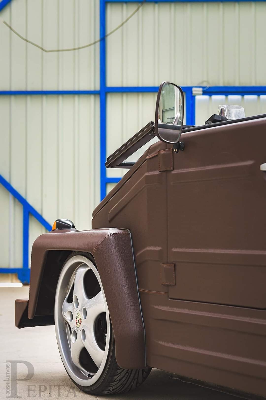 Just When You Thought The VW Thing Couldn’t Be Any Weirder Here’s One Wrapped In Leather