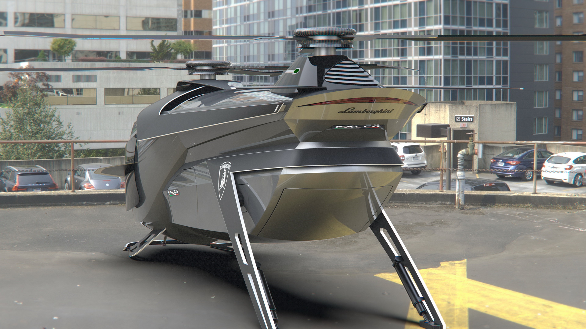 The Lamborghini Of Helicopters Is Called ‘Falco’ And Sadly It’s Only A Designer Project