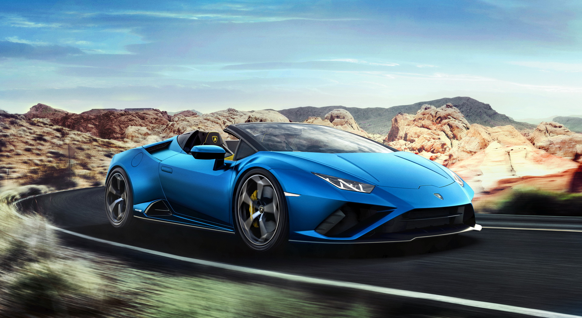 Lamborghini Issues Digital Stamp Featuring The Huracan Evo RWD Spyder