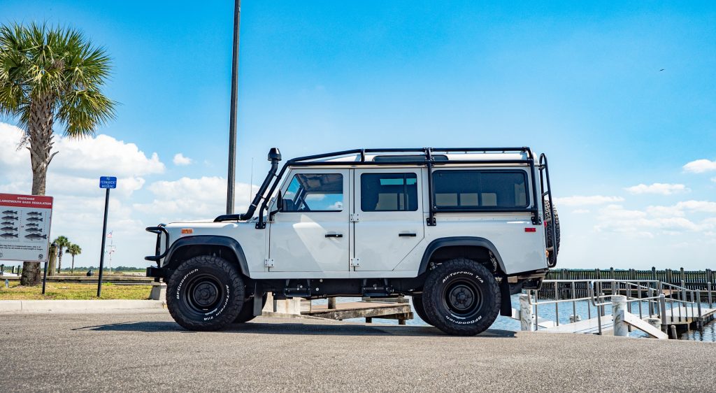 1993 Land Rover Defender Project Alpine Yeti Has A Cummins Diesel And A Dodge 8sp Automatic
