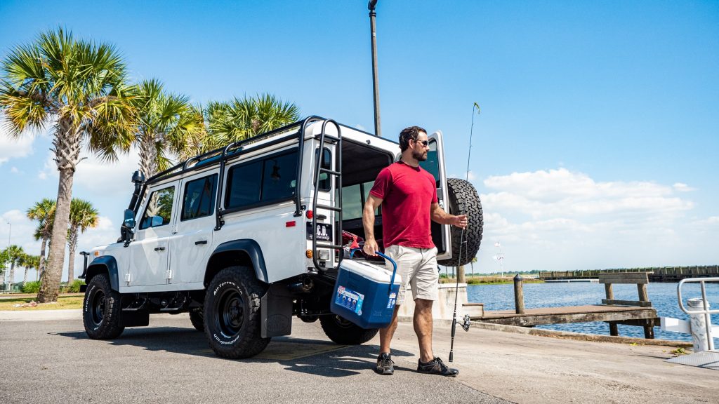 1993 Land Rover Defender Project Alpine Yeti Has A Cummins Diesel And A Dodge 8sp Automatic