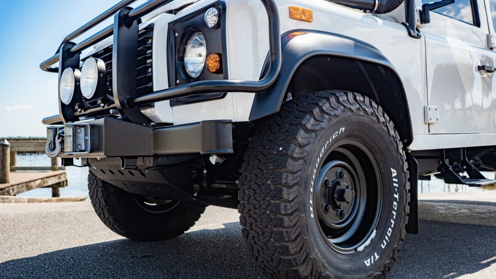 1993 Land Rover Defender Project Alpine Yeti Has A Cummins Diesel And A Dodge 8sp Automatic