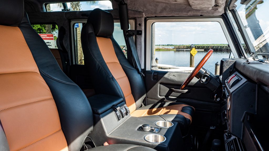 1993 Land Rover Defender Project Alpine Yeti Has A Cummins Diesel And A Dodge 8sp Automatic