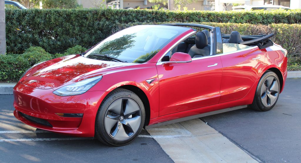  For $29,500, This Company Will Turn Your Tesla Model 3 Into A Convertible