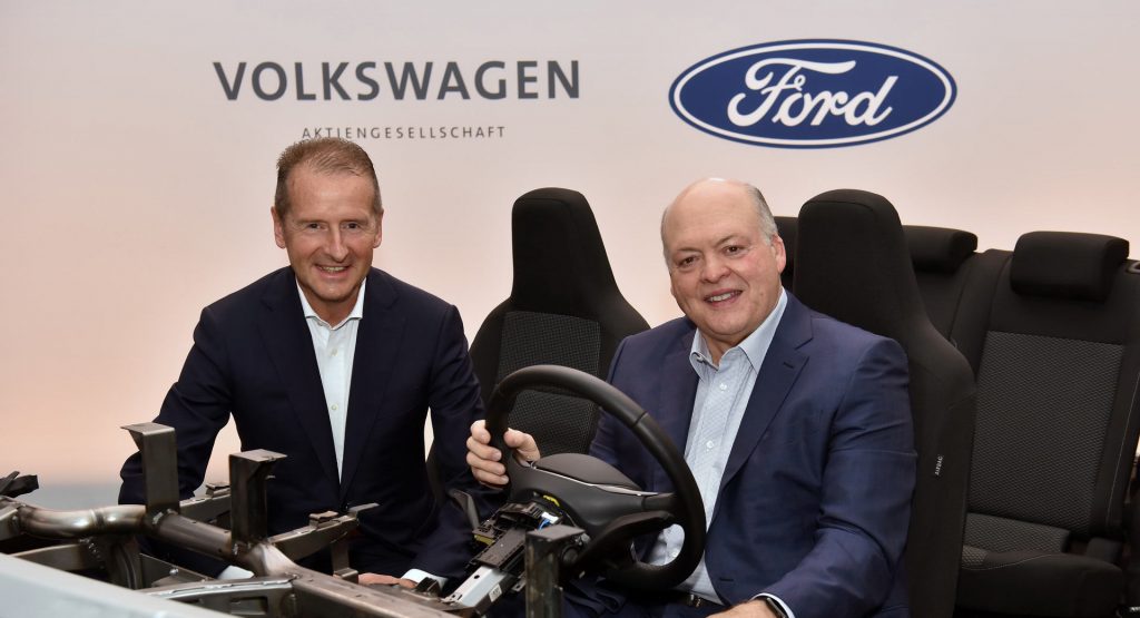VW And Ford Moving Ahead With EV Tech Sharing Strategy Despite COVID-19 Delays