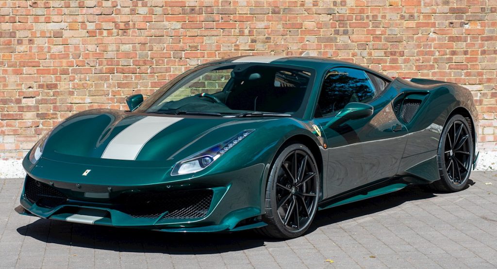  At Nearly $500k, Is This Dark Green Ferrari 488 Pista Bespoke Enough?