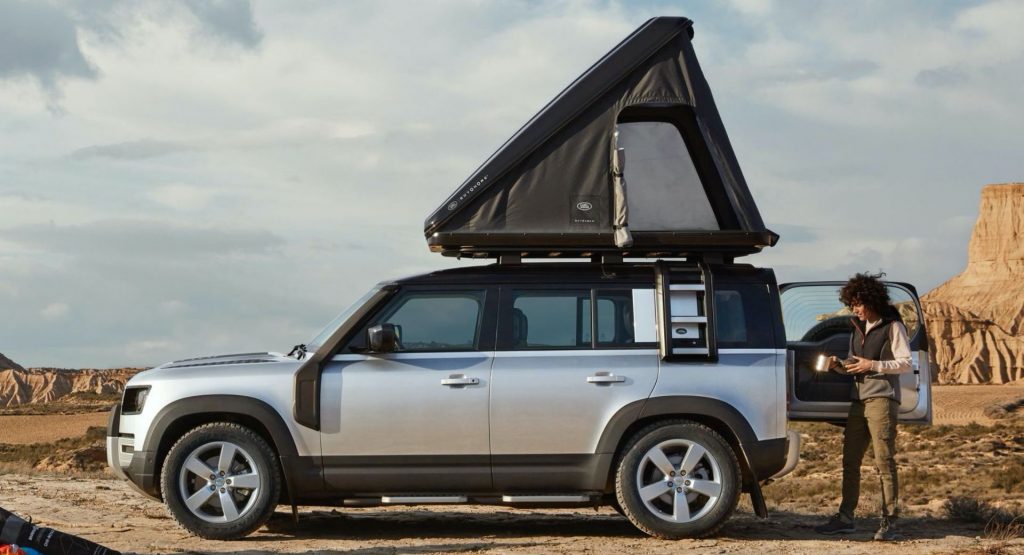  $3,500 Roof Tent Turns 2021 Land Rover Defender Into A Home Away From Home