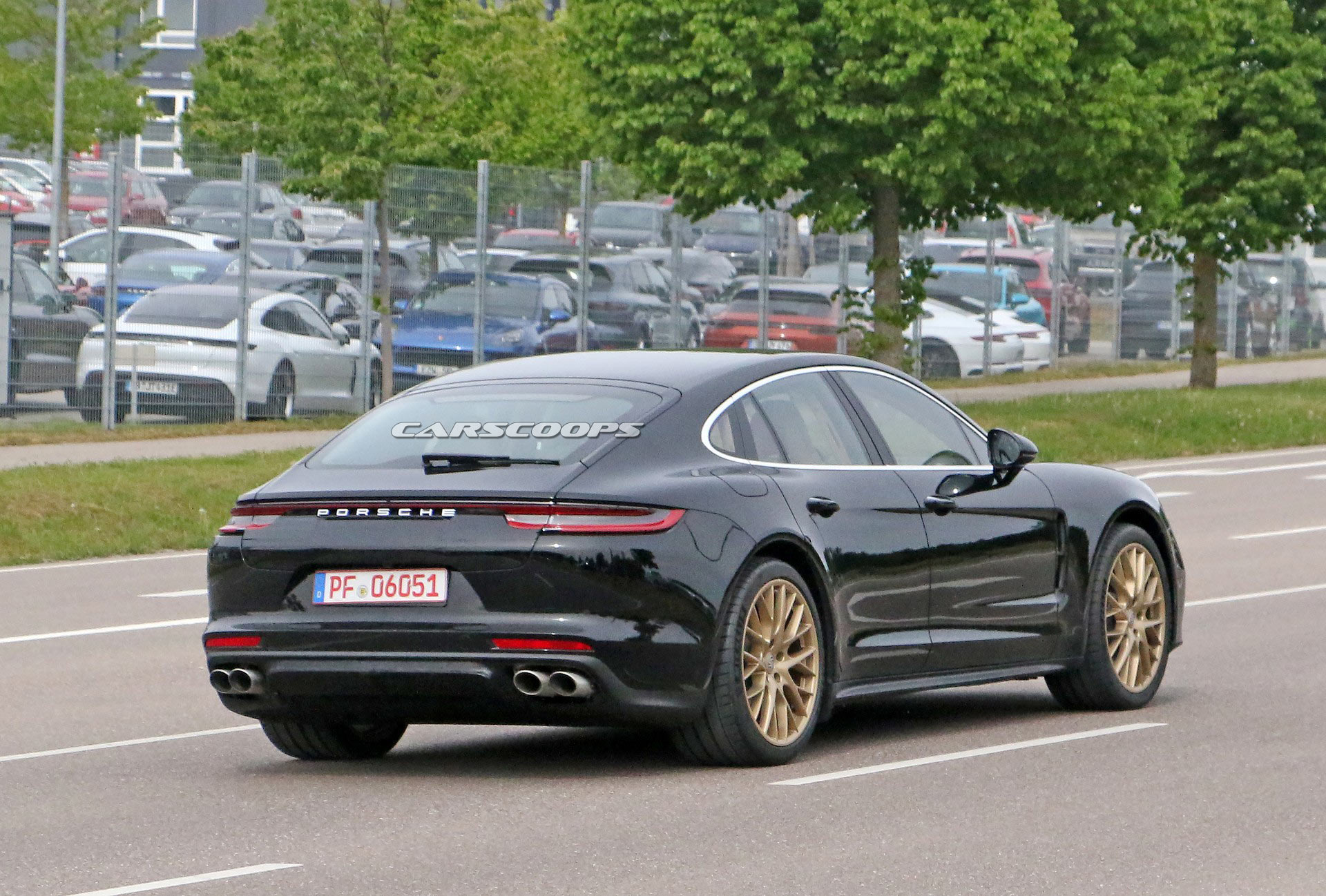 2021 Porsche Panamera Sports Golden Wheels, Barely ...