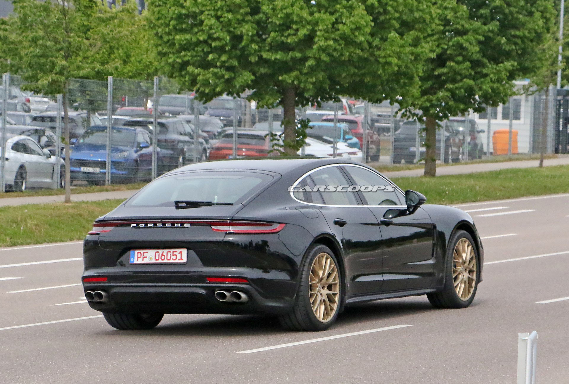 2021 Porsche Panamera Sports Golden Wheels, Barely Noticeable Styling Changes