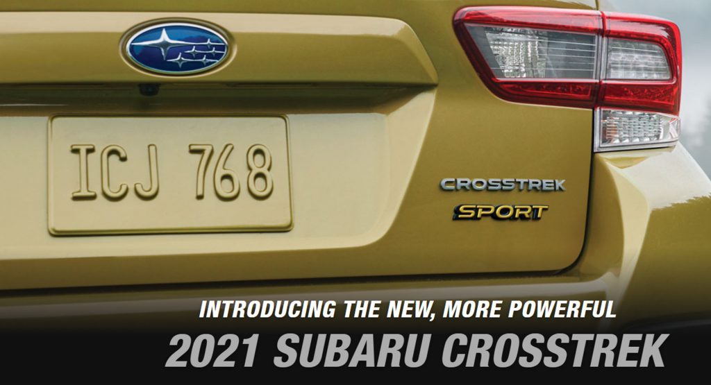 2021 Subaru Crosstrek Teased, New Sport Trim Confirmed To Be More Powerful
