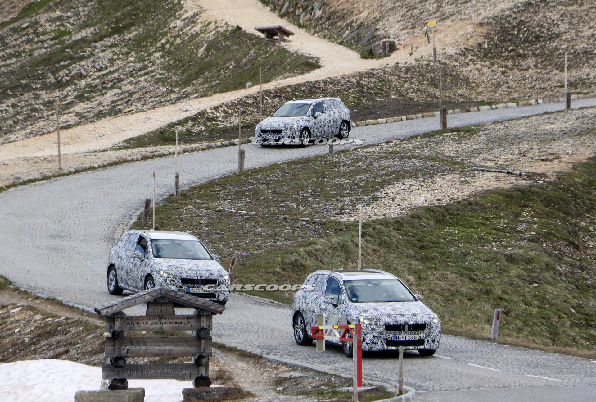 2021 BMW 2-Series Active Tourer Minivan Shows Huge Curved Screen In New Spy Shots