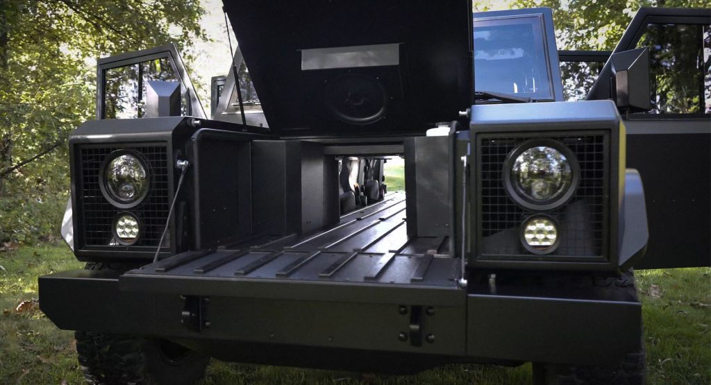 Bollinger Gets A Patent For Their Unique Passthrough And Frunkgate