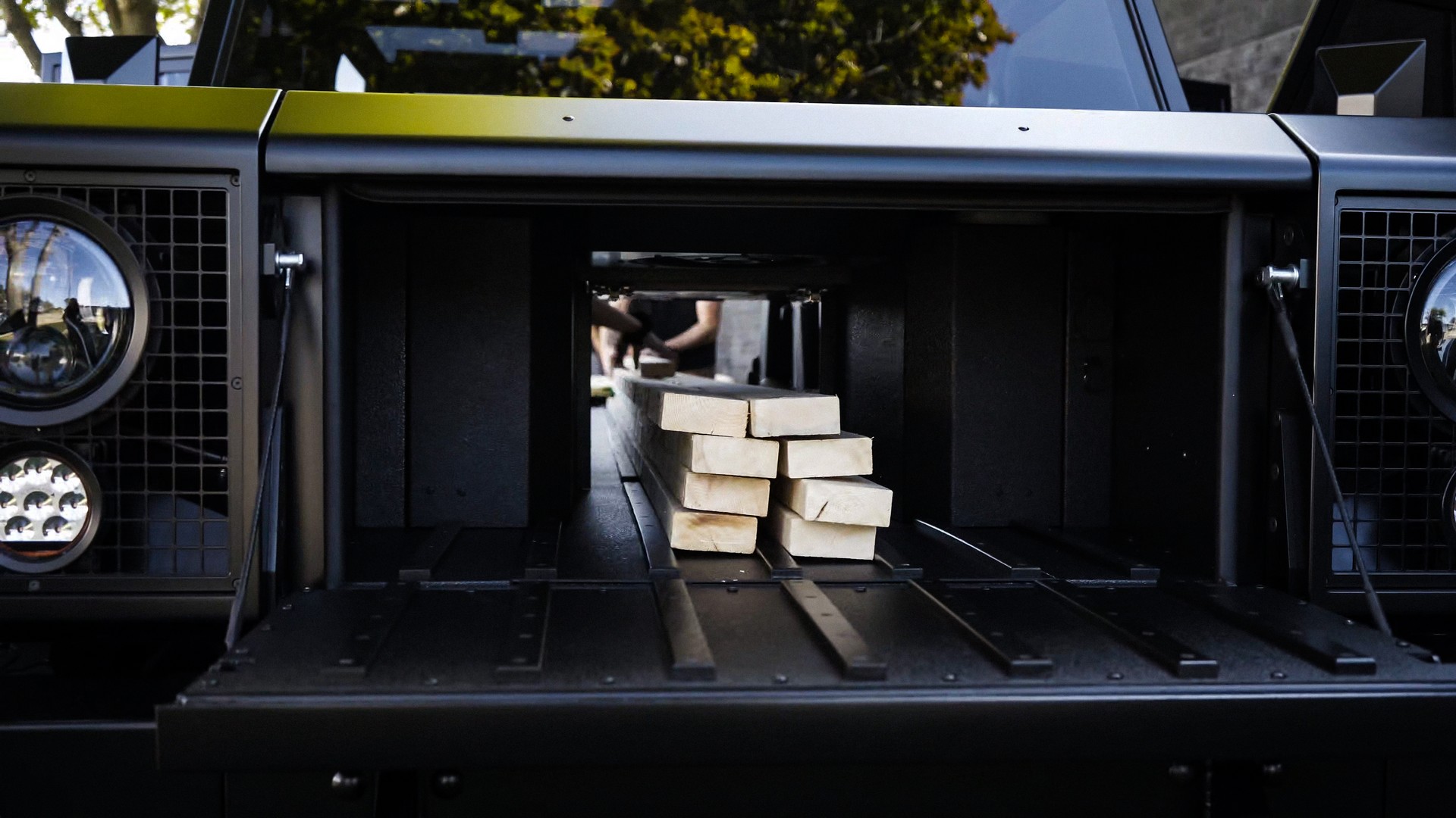 Bollinger Gets A Patent For Their Unique Passthrough And Frunkgate