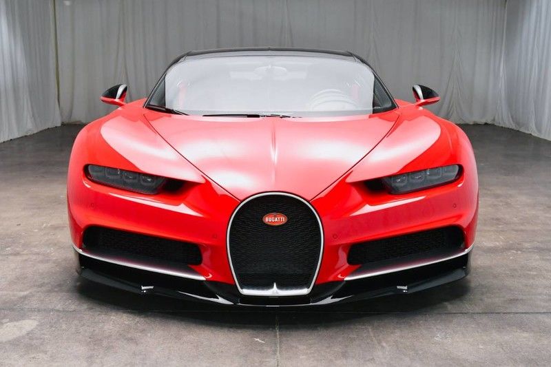Barely Run-In Red And Black Bugatti Chiron Will Cost You $3.1 Million