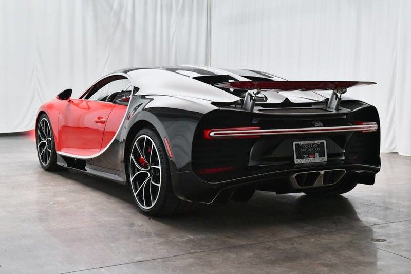 Barely Run-In Red And Black Bugatti Chiron Will Cost You $3.1 Million