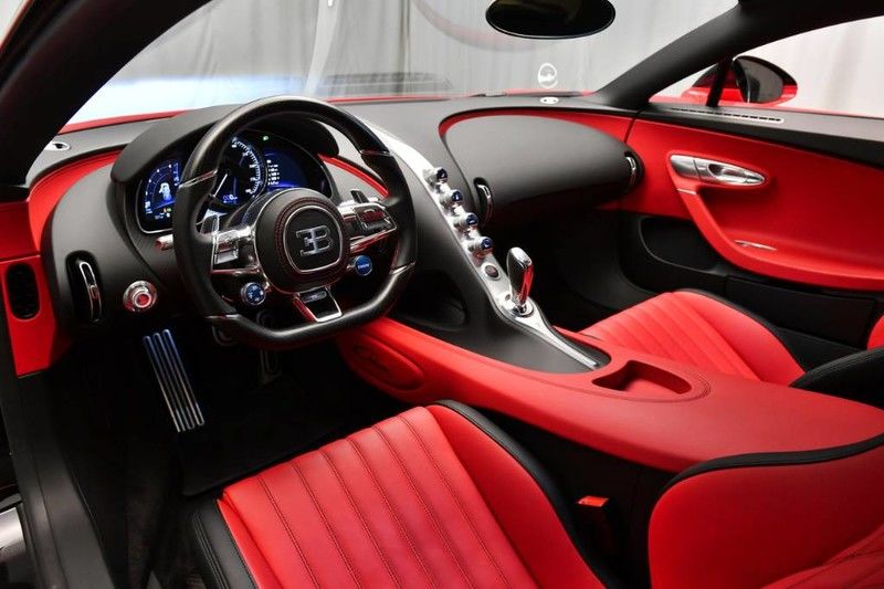 Barely Run-In Red And Black Bugatti Chiron Will Cost You $3.1 Million