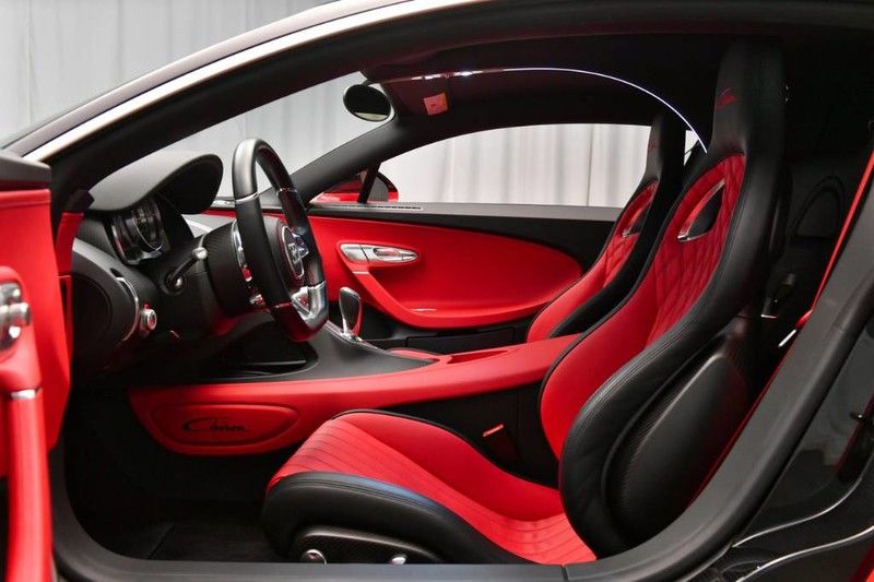 Barely Run-In Red And Black Bugatti Chiron Will Cost You $3.1 Million