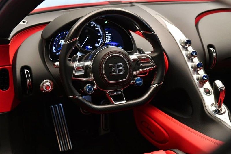 Barely Run-In Red And Black Bugatti Chiron Will Cost You $3.1 Million