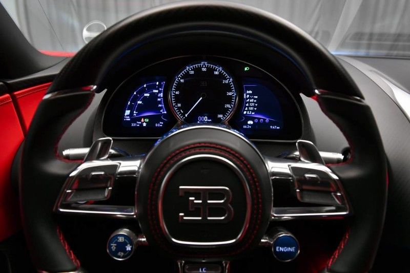 Barely Run-In Red And Black Bugatti Chiron Will Cost You $3.1 Million