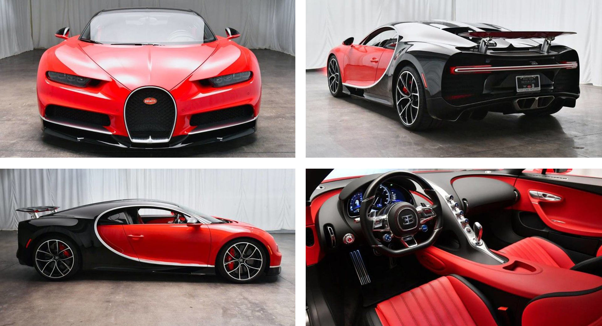 Run-In Red And Black Bugatti Chiron Will Cost You Million | Carscoops