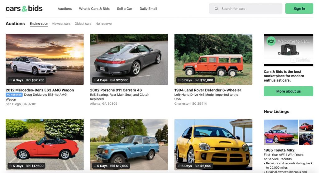  Doug DeMuro Launches New ‘Cars & Bids’ Online Auction Website