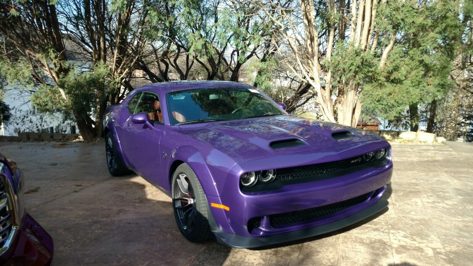 This Dodge Challenger Hellcat Redeye’s Paintjob Is Fittingly Named Plum Crazy
