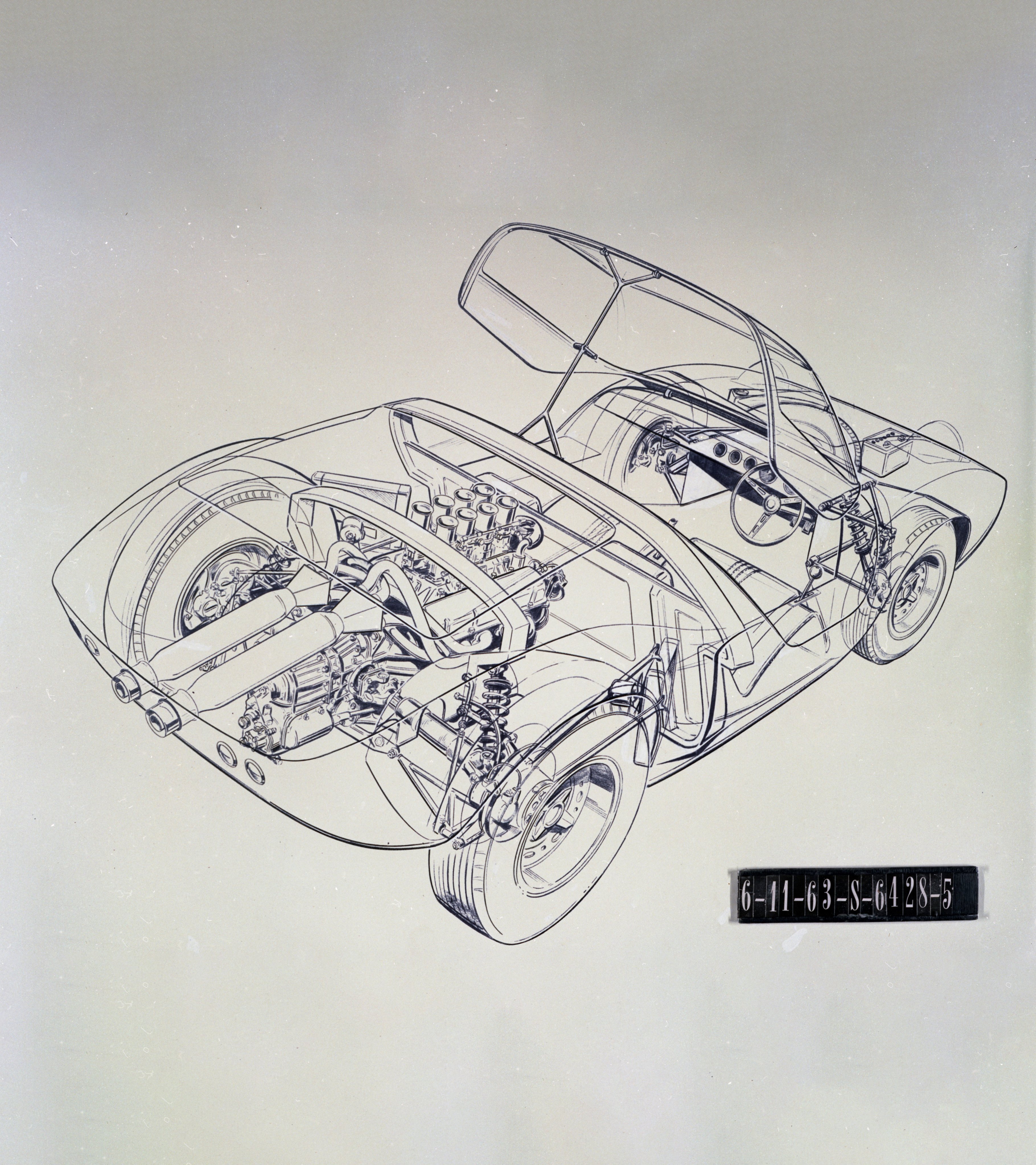 Ford Shows Early Sketches Of The Original GT40