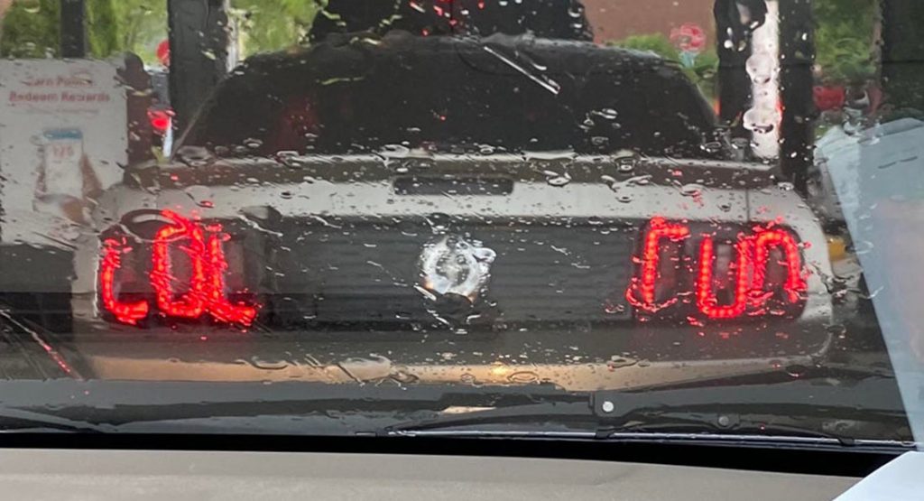  These Ford Mustang Taillights Reading ‘LOL RUN’ Are Oh So Apt
