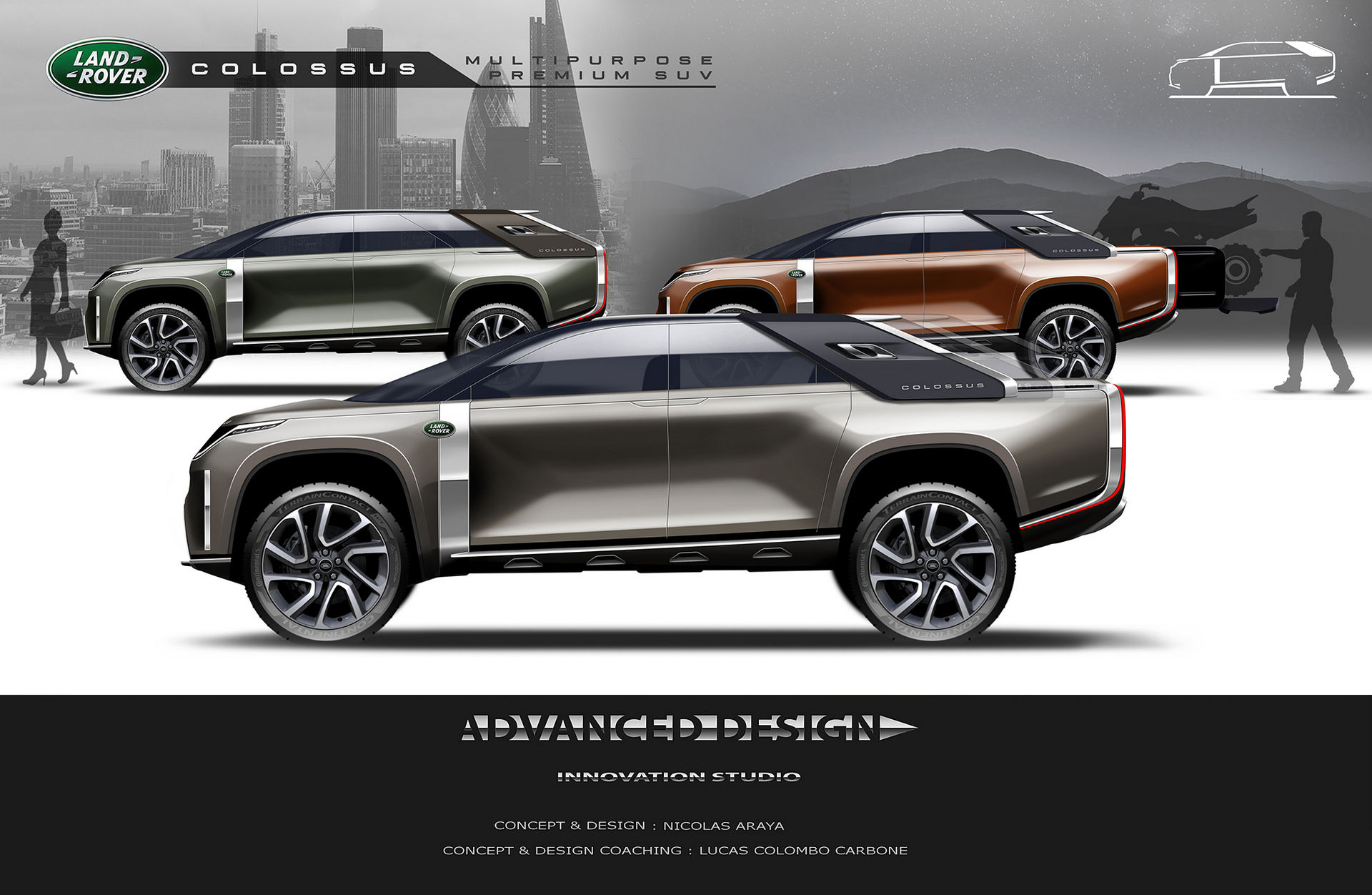 Land Rover Colossus Design Study Is The Perfect Mix Of An SUV And A Pickup Truck