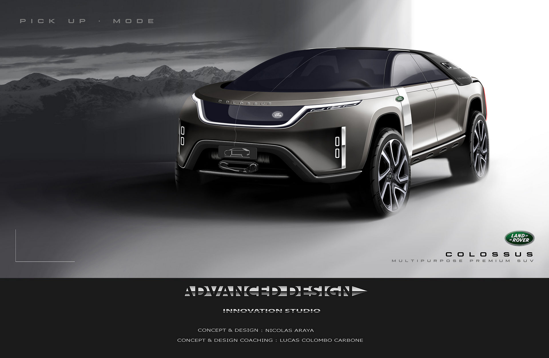 Land Rover Colossus Design Study Is The Perfect Mix Of An SUV And A Pickup Truck