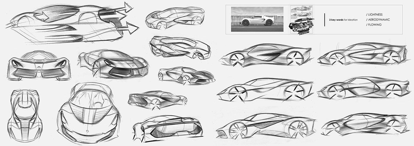 Lotus Ultimate Track Car Design Study Combines Sleek Aerodynamics With Muscular Stance