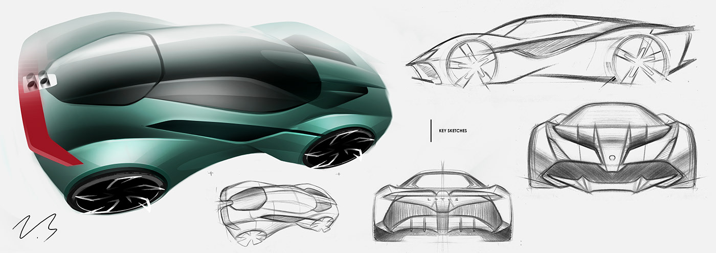 Lotus Ultimate Track Car Design Study Combines Sleek Aerodynamics With Muscular Stance
