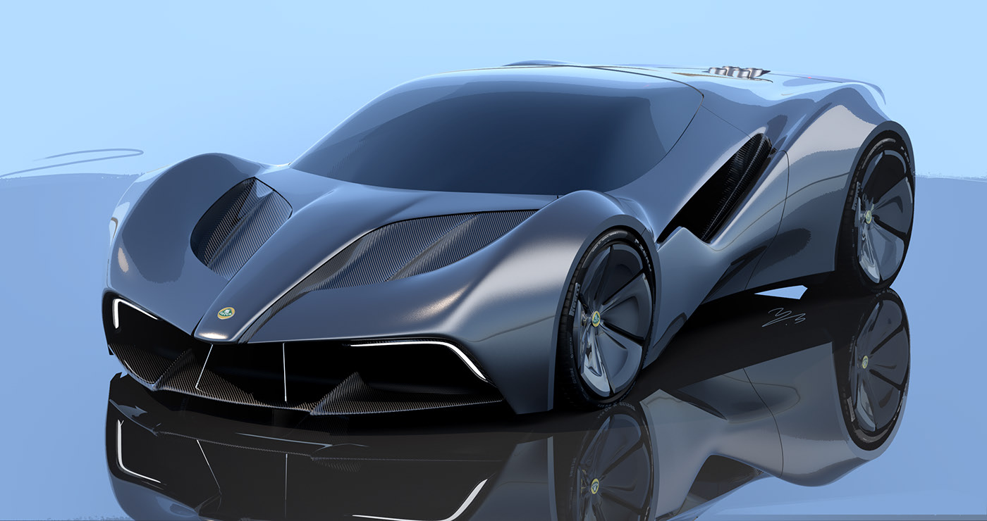 Lotus Ultimate Track Car Design Study Combines Sleek Aerodynamics With Muscular Stance