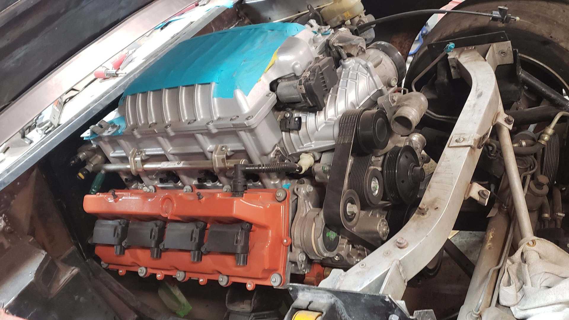 Wild SEMA Build Combines A 1970 Challenger Body With A Viper Frame And Hellcat Engine