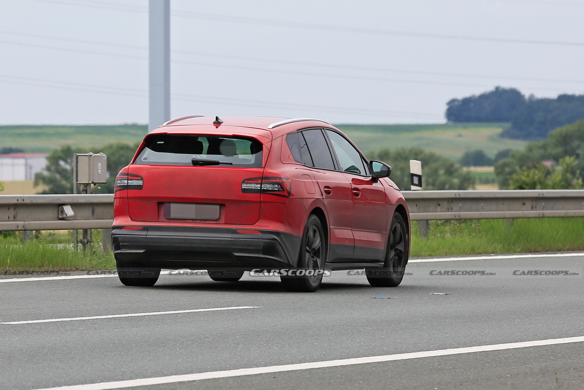 New Electric Skoda Enyaq iV Sheds Most Camo To Reveal VW ID.4 Roots In Latest Scoop