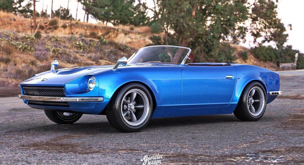 Classic Datsun 240Z Illustrated As A Restomodded Roadster