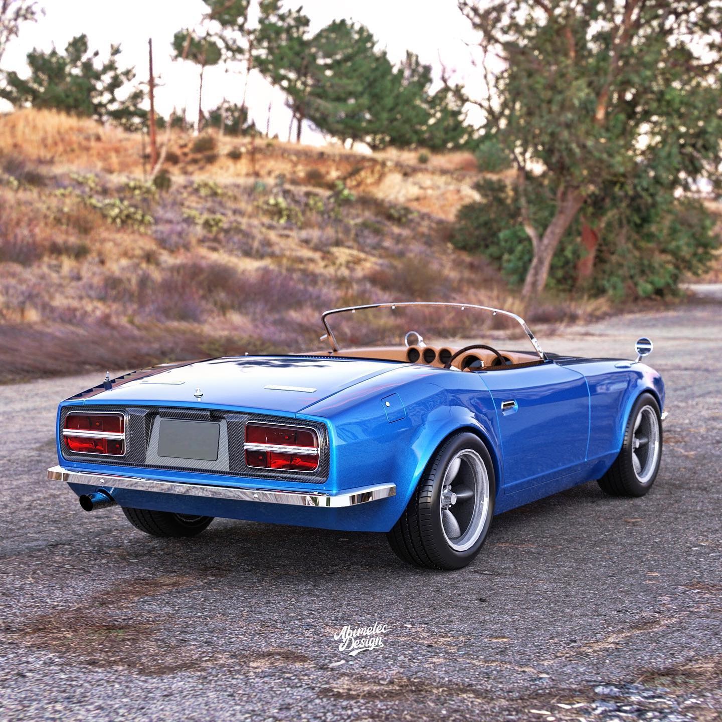 Classic Datsun 240Z Illustrated As A Restomodded Roadster