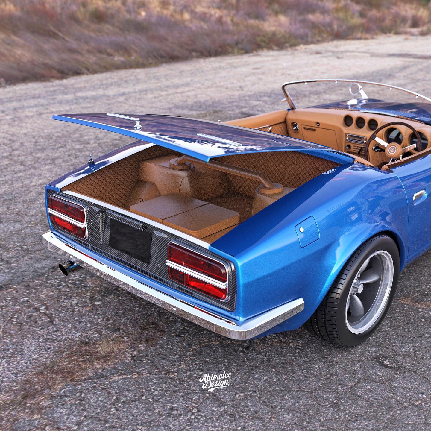 Classic Datsun 240Z Illustrated As A Restomodded Roadster