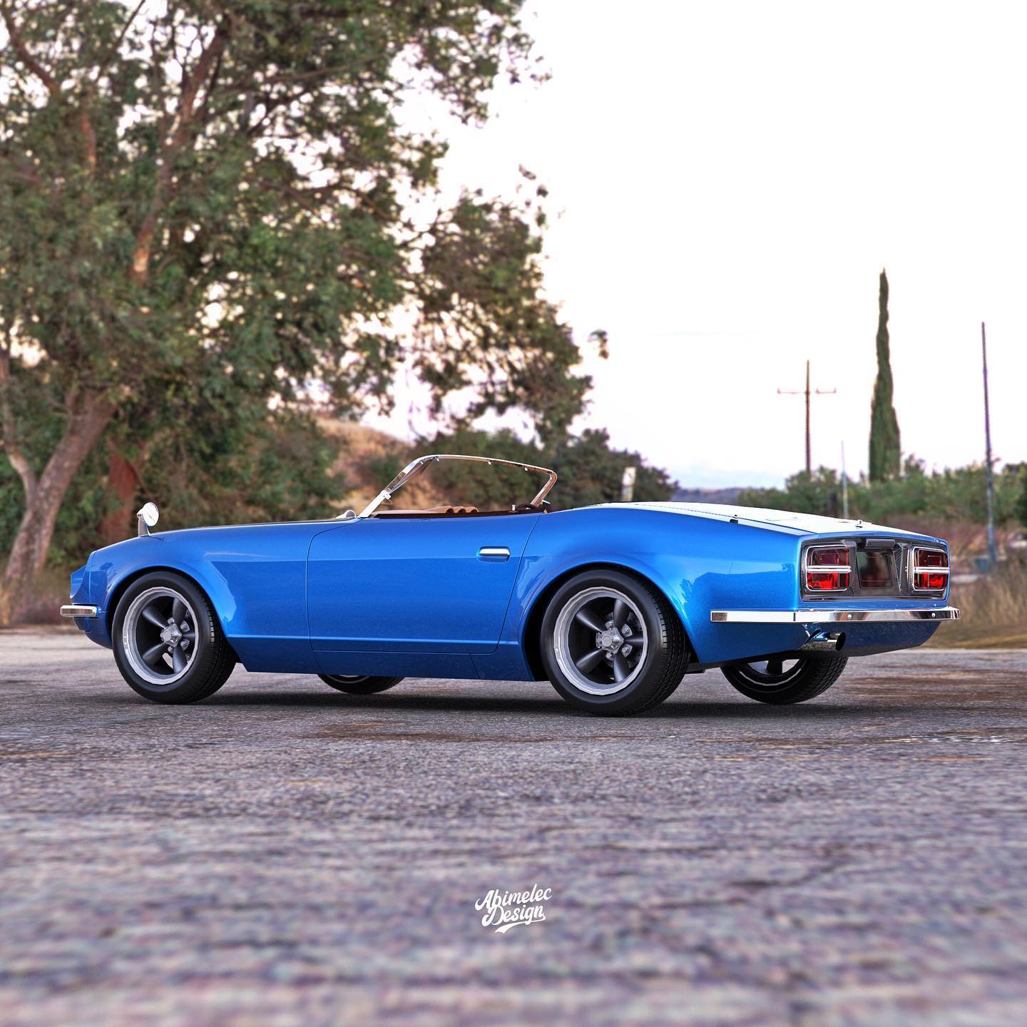 Classic Datsun 240Z Illustrated As A Restomodded Roadster