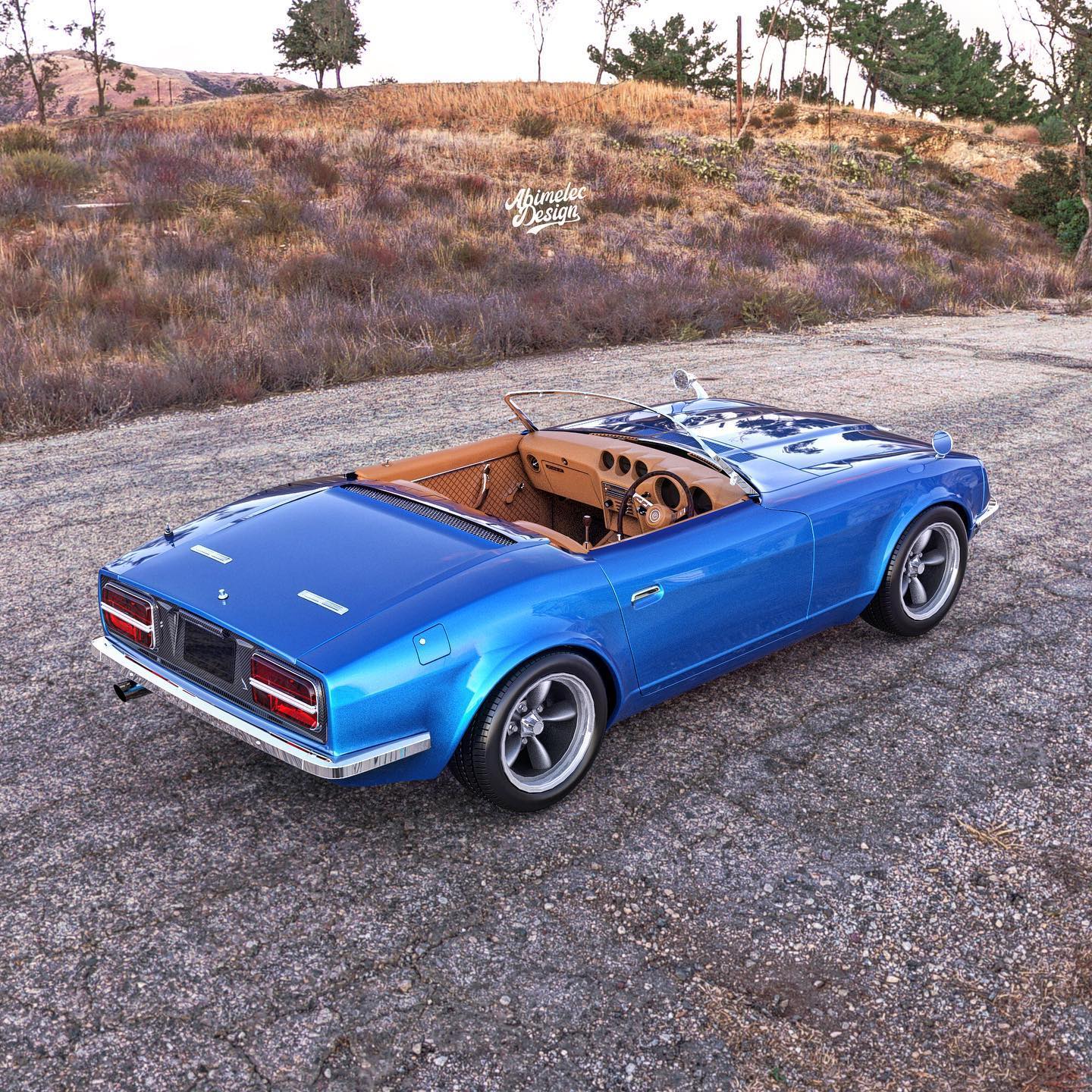 Classic Datsun 240Z Illustrated As A Restomodded Roadster