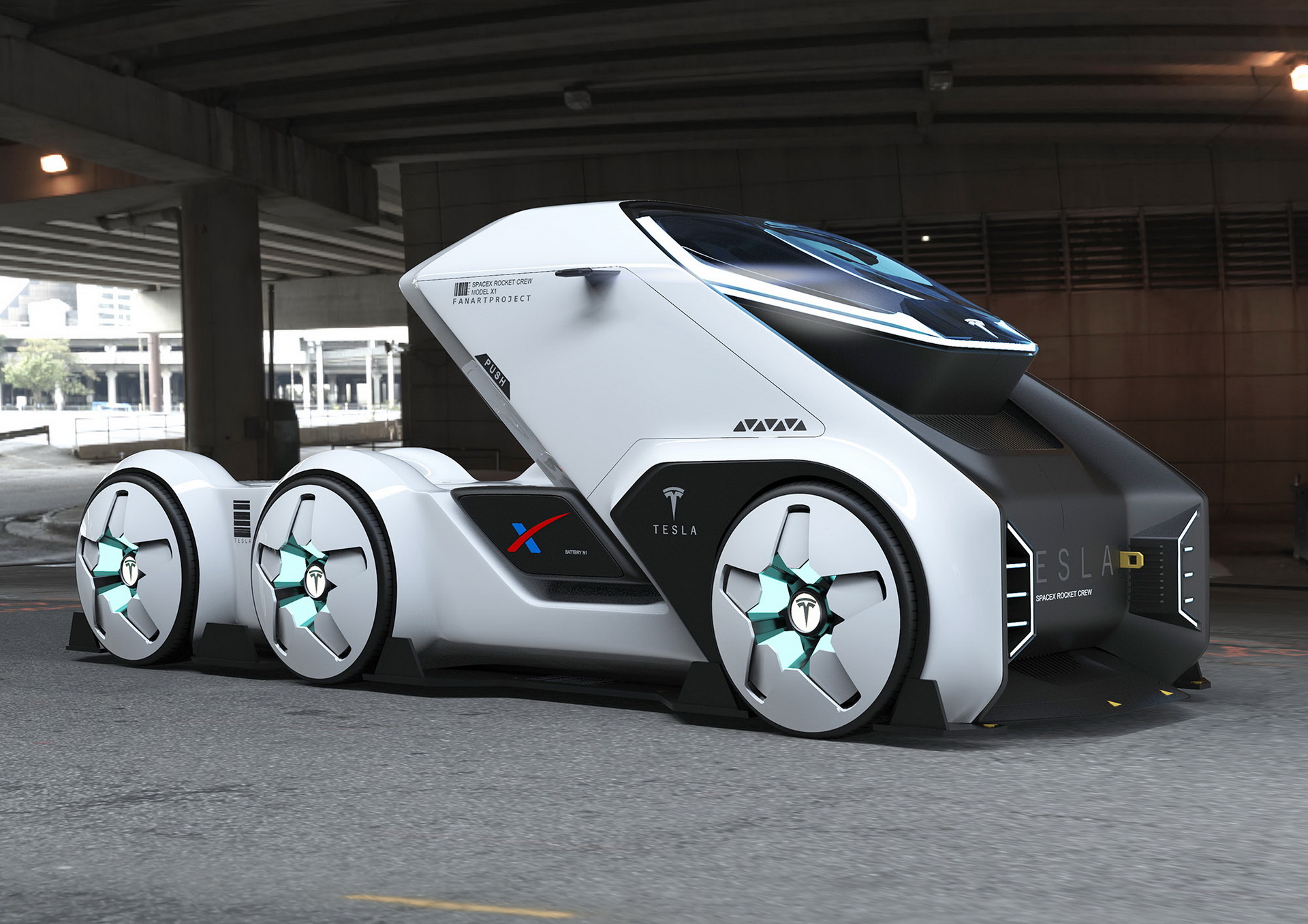 Tesla SpaceTruck Study Looks Ready To Boldly Go Places Where No Man Has Gone Before