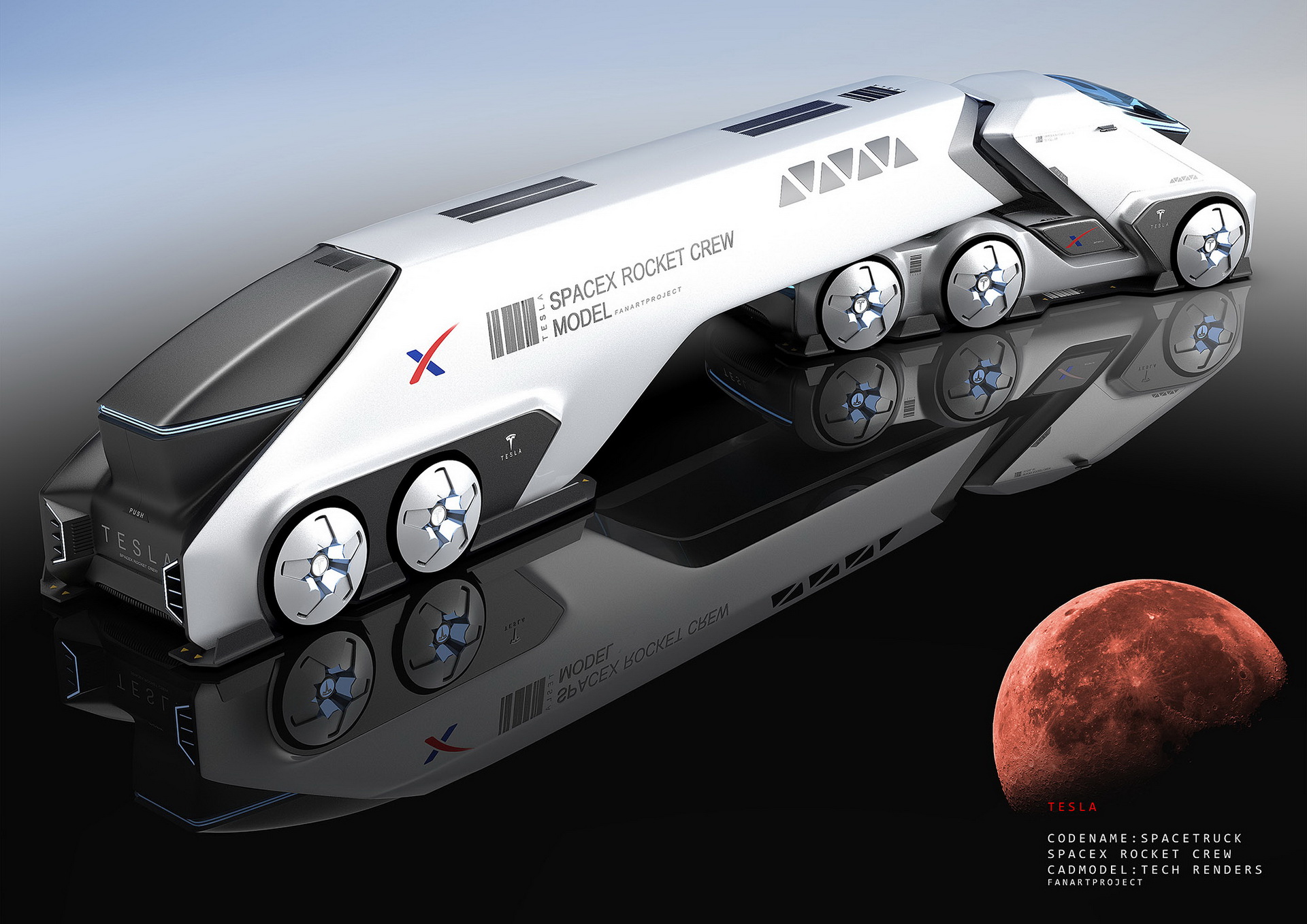 Tesla SpaceTruck Study Looks Ready To Boldly Go Places Where No Man Has Gone Before