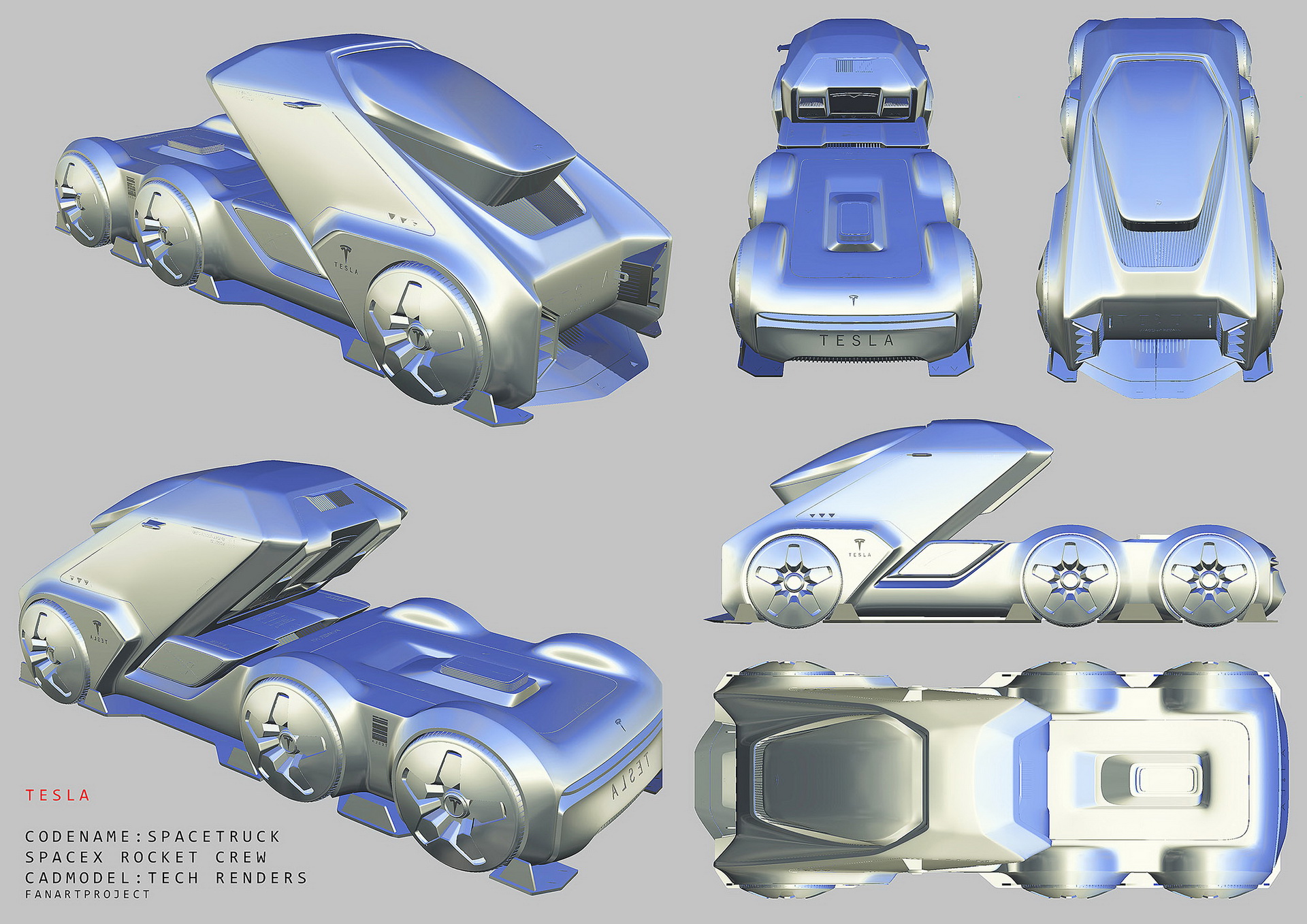 Tesla SpaceTruck Study Looks Ready To Boldly Go Places Where No Man Has Gone Before