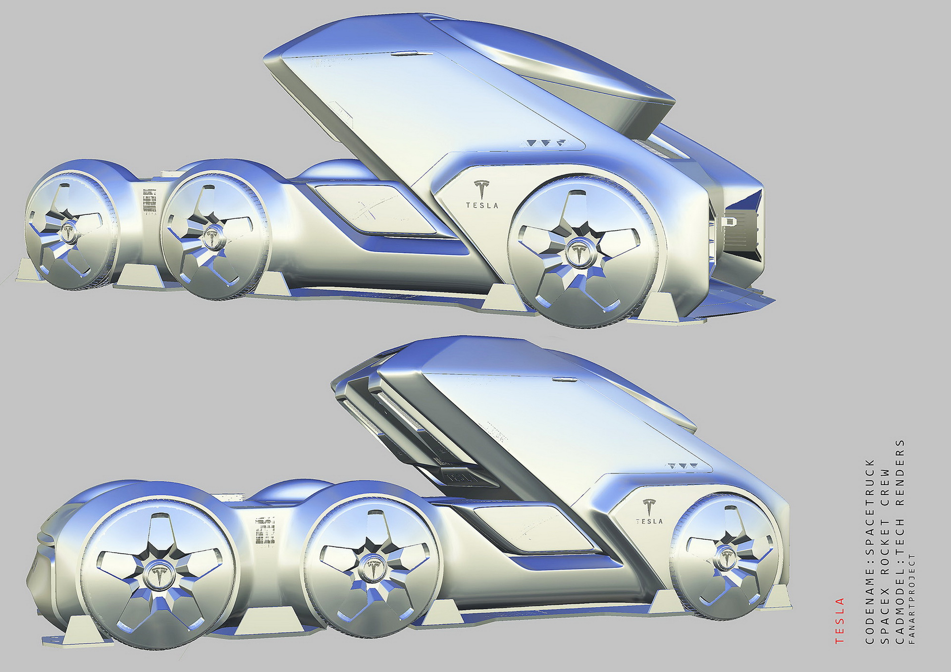 Tesla SpaceTruck Study Looks Ready To Boldly Go Places Where No Man Has Gone Before