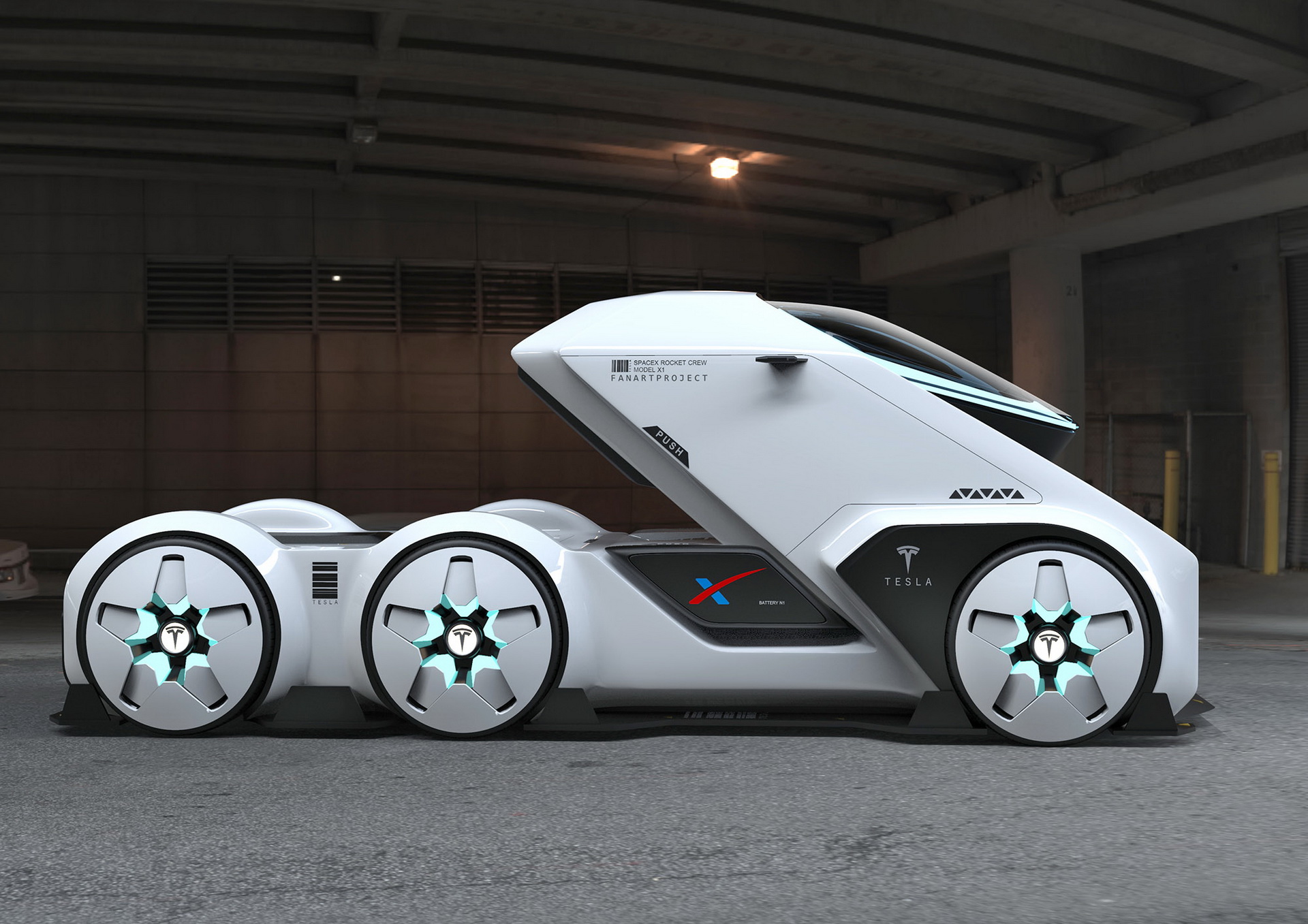 Tesla SpaceTruck Study Looks Ready To Boldly Go Places Where No Man Has Gone Before