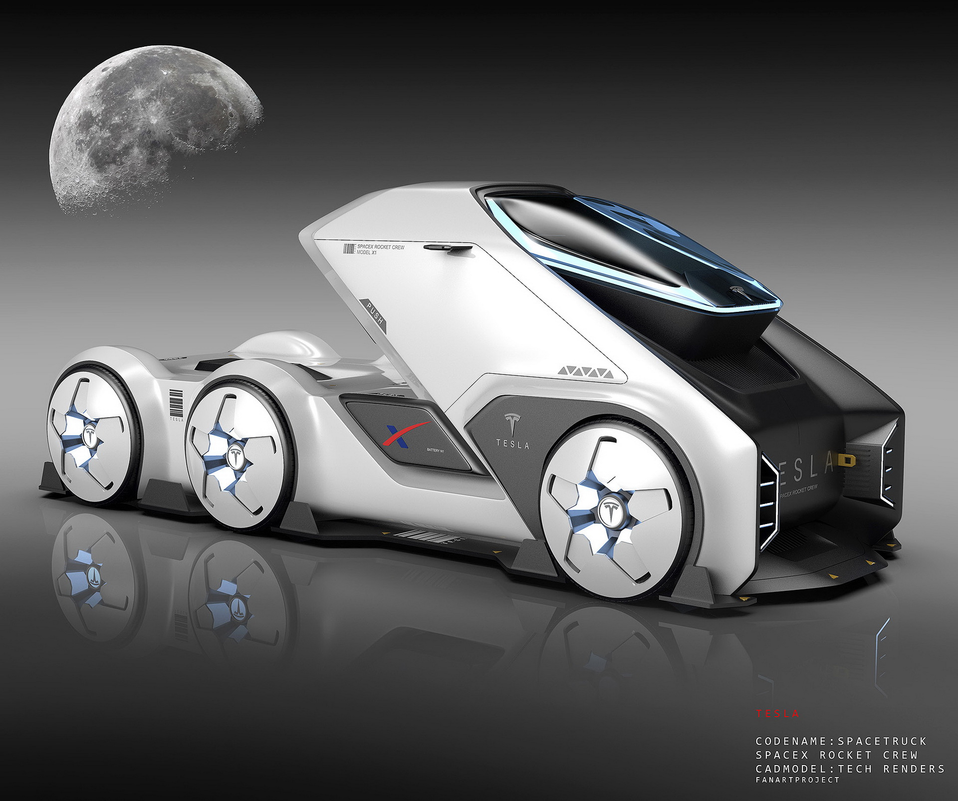 Tesla SpaceTruck Study Looks Ready To Boldly Go Places Where No Man Has Gone Before